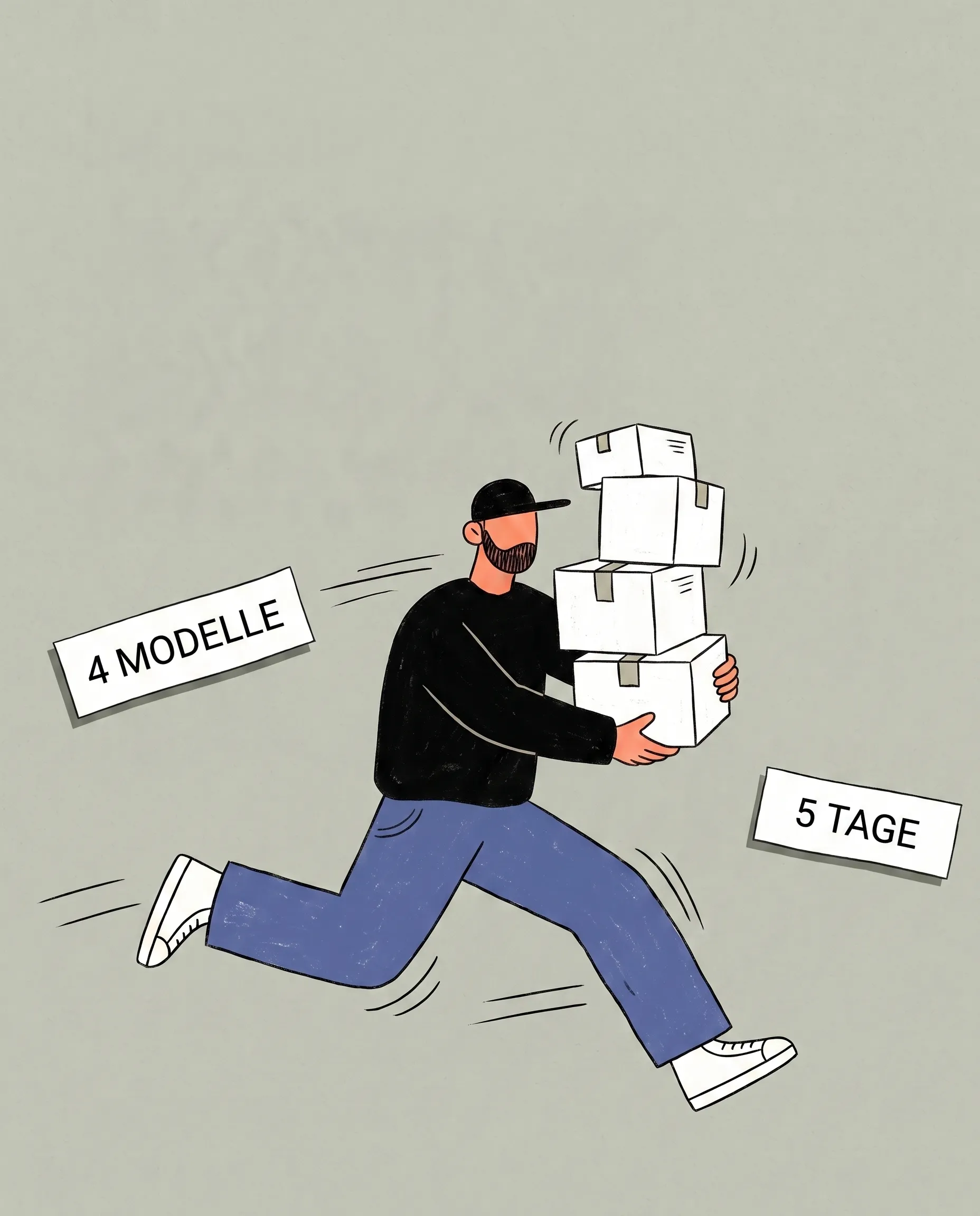 Titelbild zum Beitrag: Vier Modelle. Fünf Tage.
