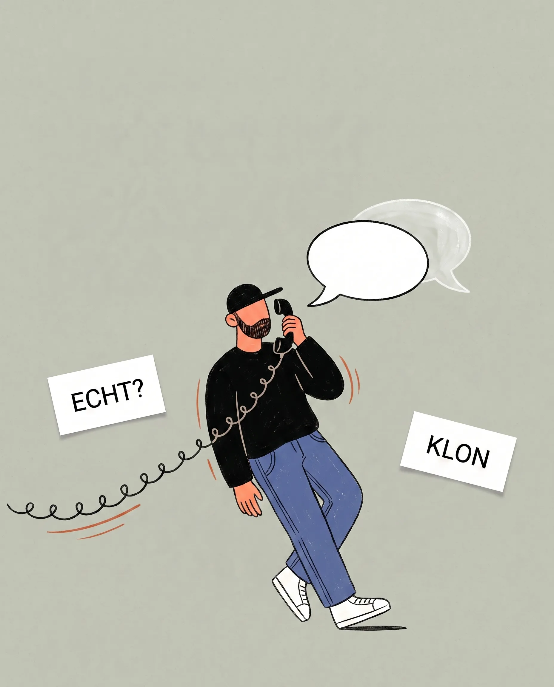Titelbild zum Beitrag: Der Enkeltrick hat jetzt deine Stimme.